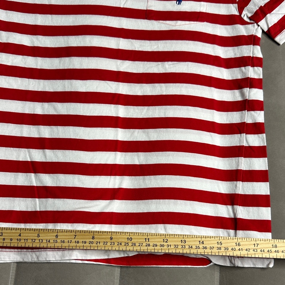 Striped Red and‎ White Boys Shirt size 14/16 - Picture 6 of 8